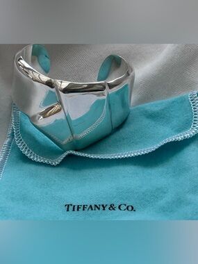 Tiffany & Co. Elsa Peretti Sterling Silver Wide Cuff